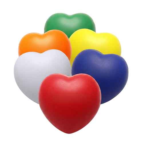 corazón antiestrés publicitario personalizado con logo