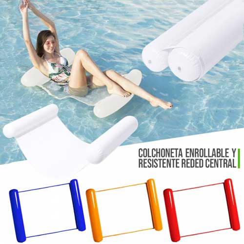 colchoneta publicitaria inflable para piscina